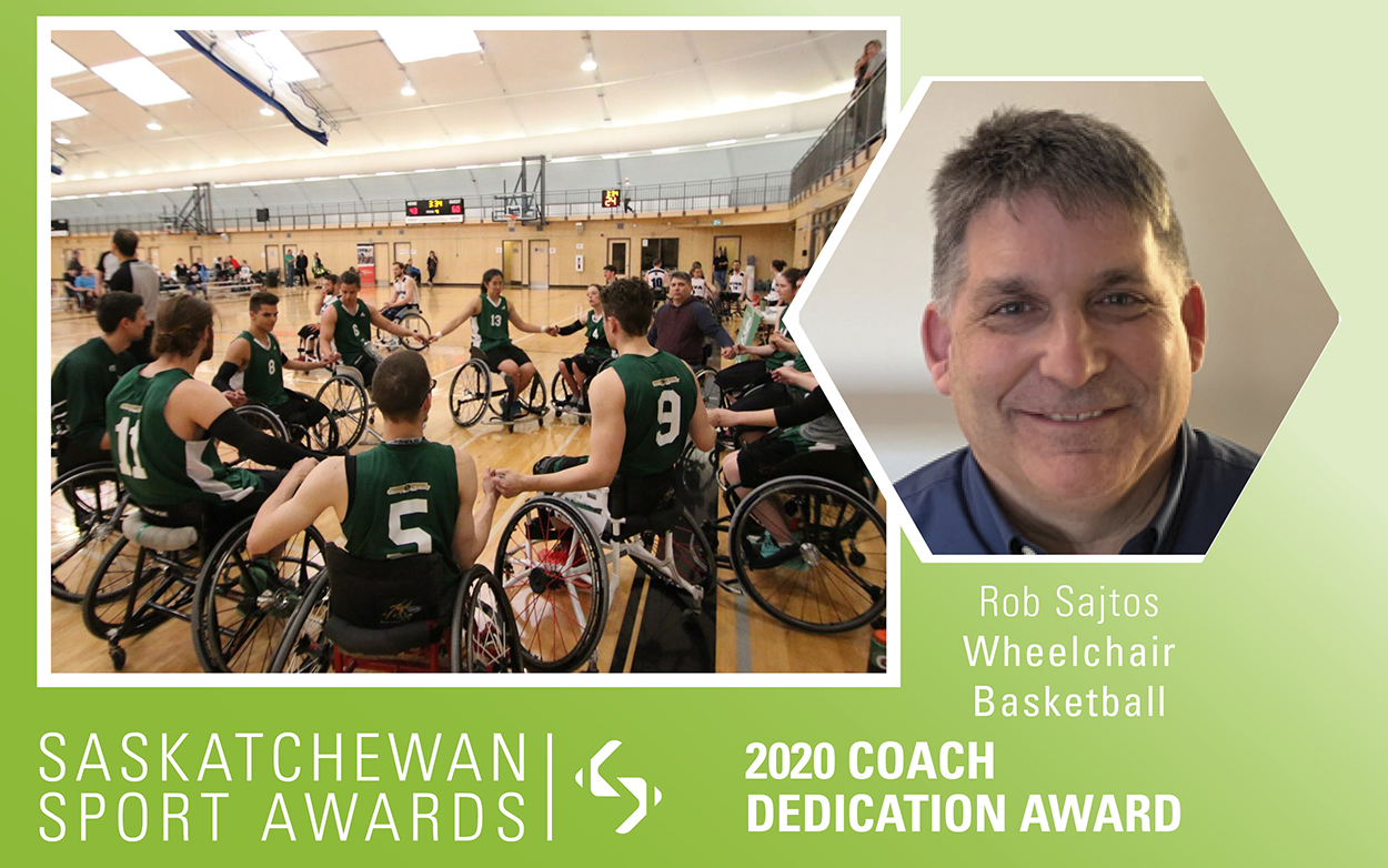 Wheelchair basketball’s Rob Sajtos honoured with Coach Dedication Award