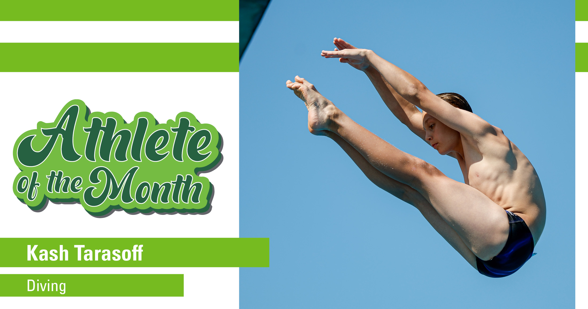 Tarasoff dives to three medals and July Athlete of the Month honours